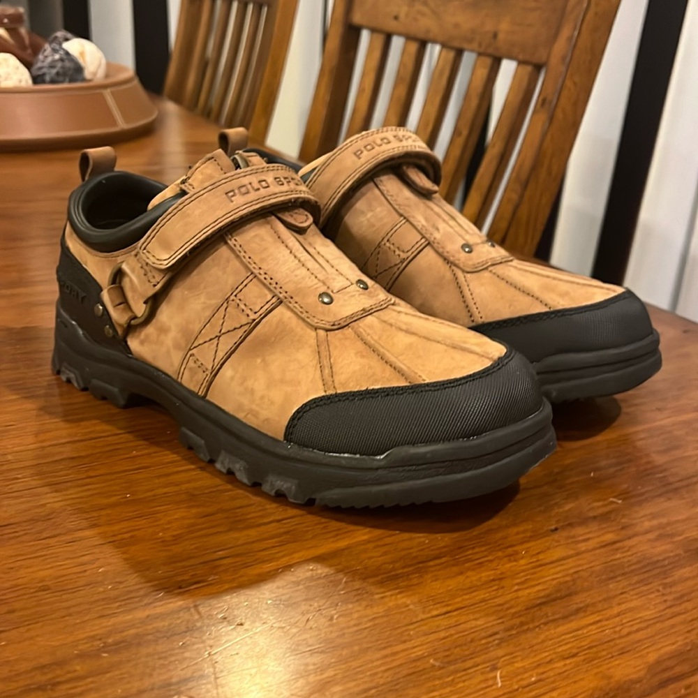 Polo Sport Ralph Lauren Oxfordable low boots shoes Junior Youth Boys Size 6.5